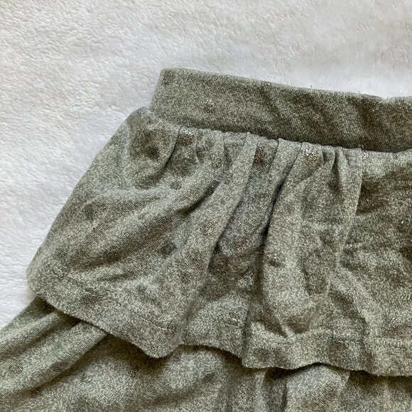 MiniBamba Baby Toddler Layered Leggings 18M | Grey Sparkle Hearts Skirted GUC - Picture 2 of 16